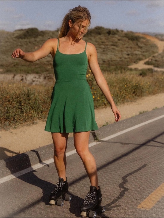 Purusha People Dresses & Skirts - Purusha People Everyday Movement Dress Large Green Tencel Activewear